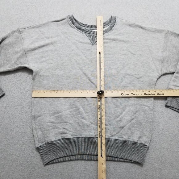 Spirit‎ Jersey Sweater Womens Gray Pullover Crew Neck Casual Sweatshirt - Picture 7 of 10